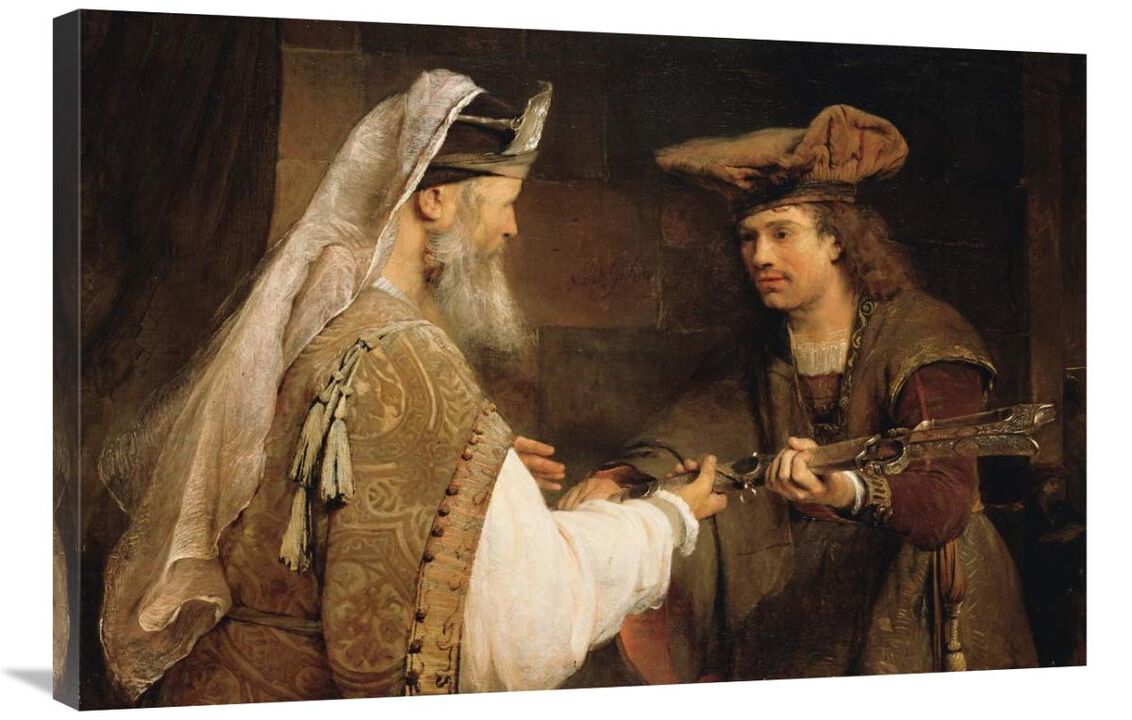 Ahimelech Giving the Sword of Goliath to David-Canvas Art-36x24