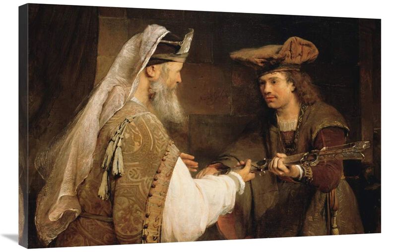 Ahimelech Giving the Sword of Goliath to David-Canvas Art-36x24