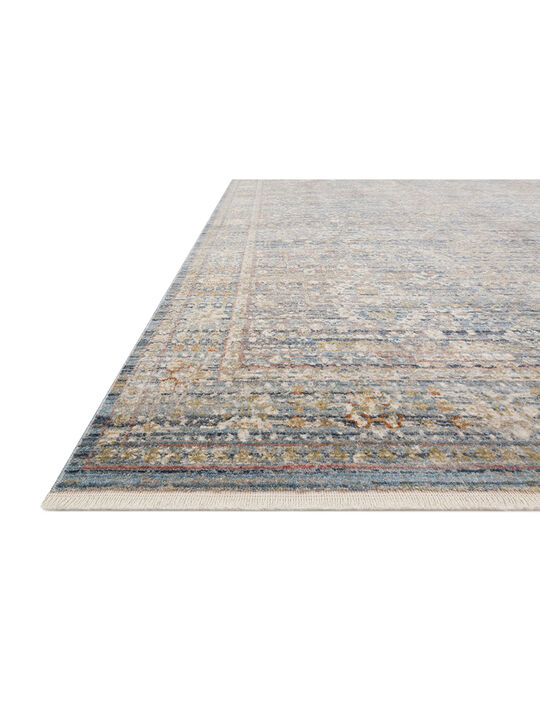 Claire CLE06 Blue/Sunset 18" x 18" Sample Rug