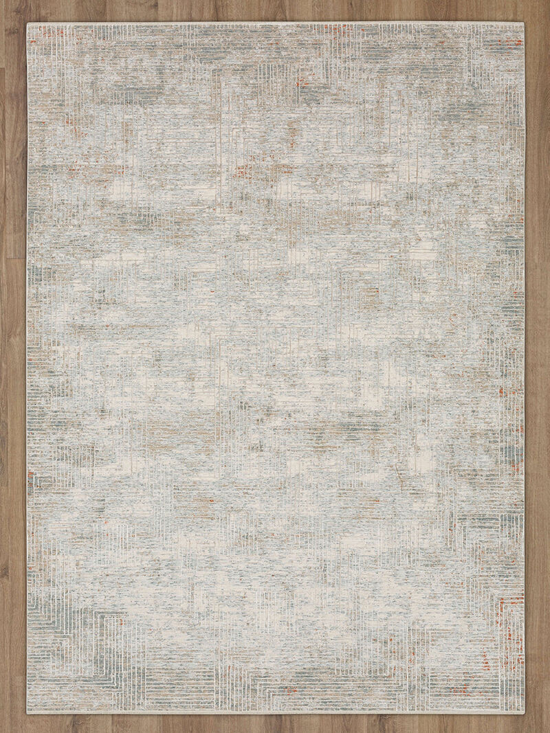 Solitude Plaza Dilao Dark Grey Beige 2' 7" X 7' 3" Rug