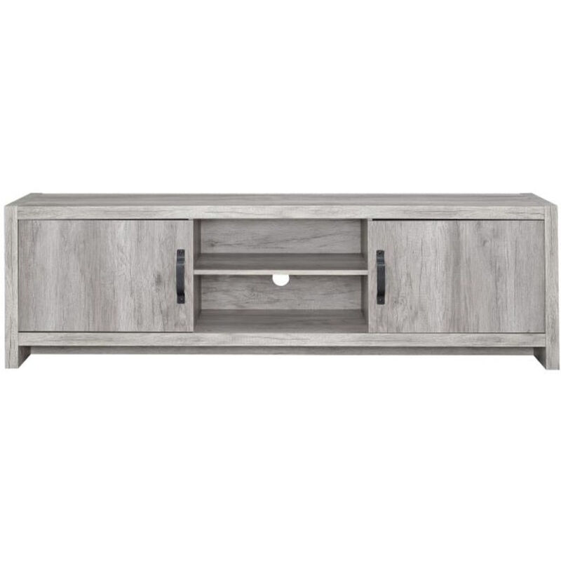 Marvelous driftwood tv console, Gray - Benzara