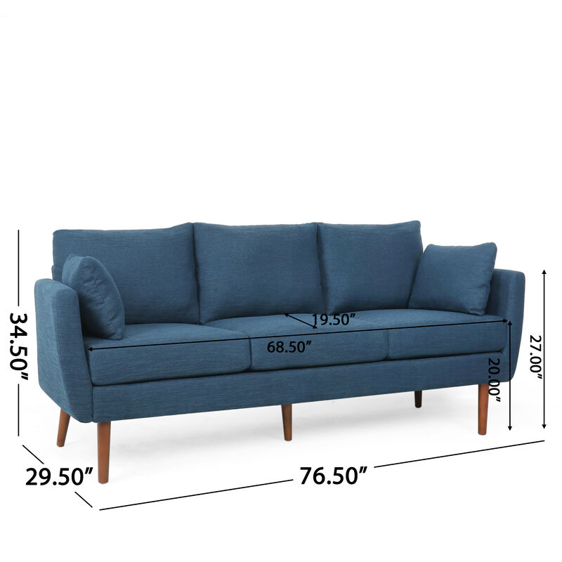 Merax 3-Seater Sofa with 2 Pillows