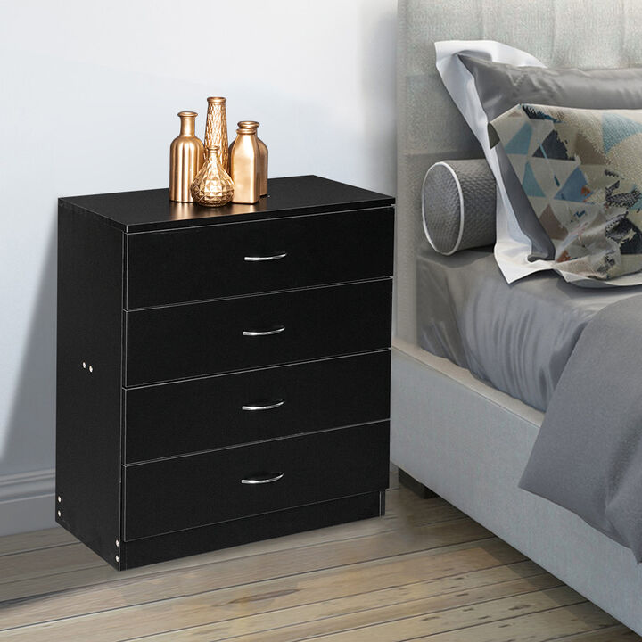 Modern Simple 4-Drawer Dresser Sleek Storage Solution for Bedroom or Living Room