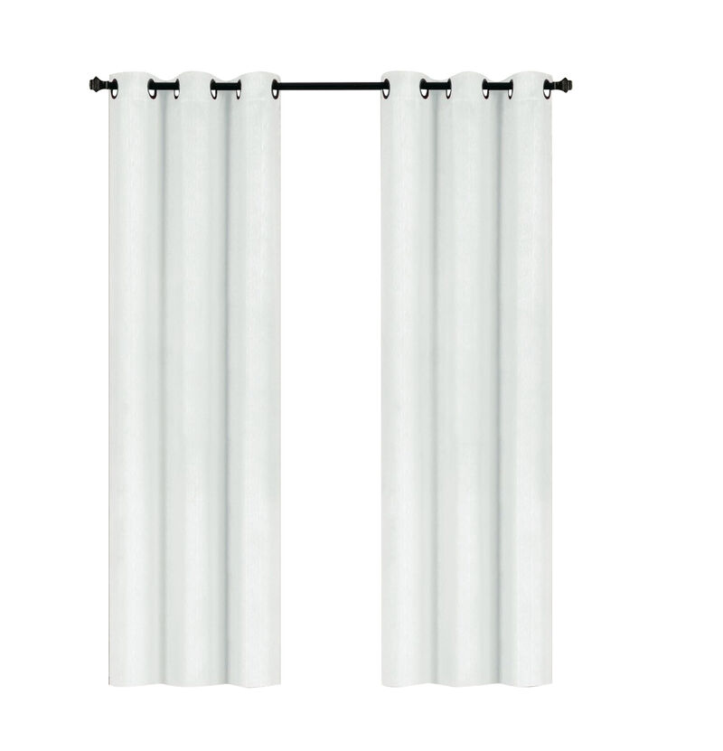 Solid Blackout Thermal Grommet Curtain Panels (Set of 2)