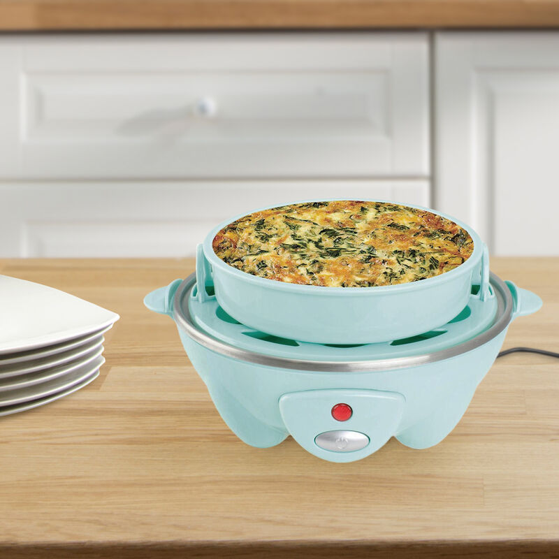Brentwood Electric 7 Egg Cooker with Auto Shut Off in Blue