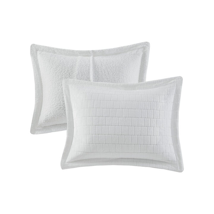 Gracie Mills Felton Plush to Sherpa Reversible Comforter Set