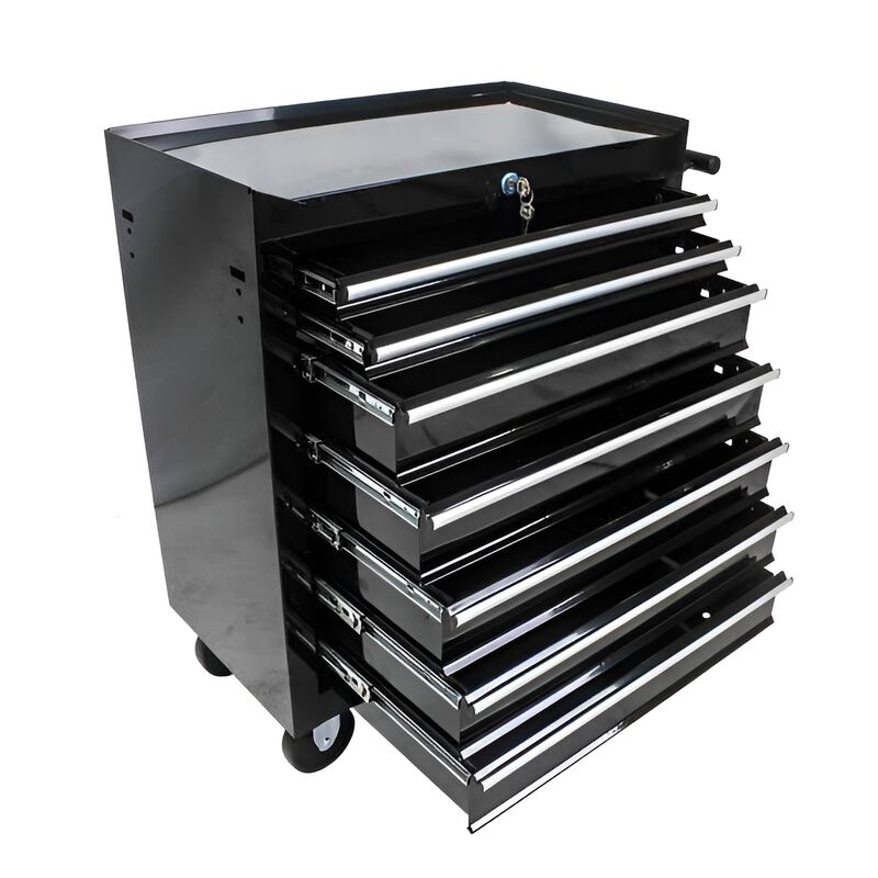 7-Drawer Multifunctional Tool Cart Mobile Storage Cabinet with Wheels for Garage & Workshop Organization
