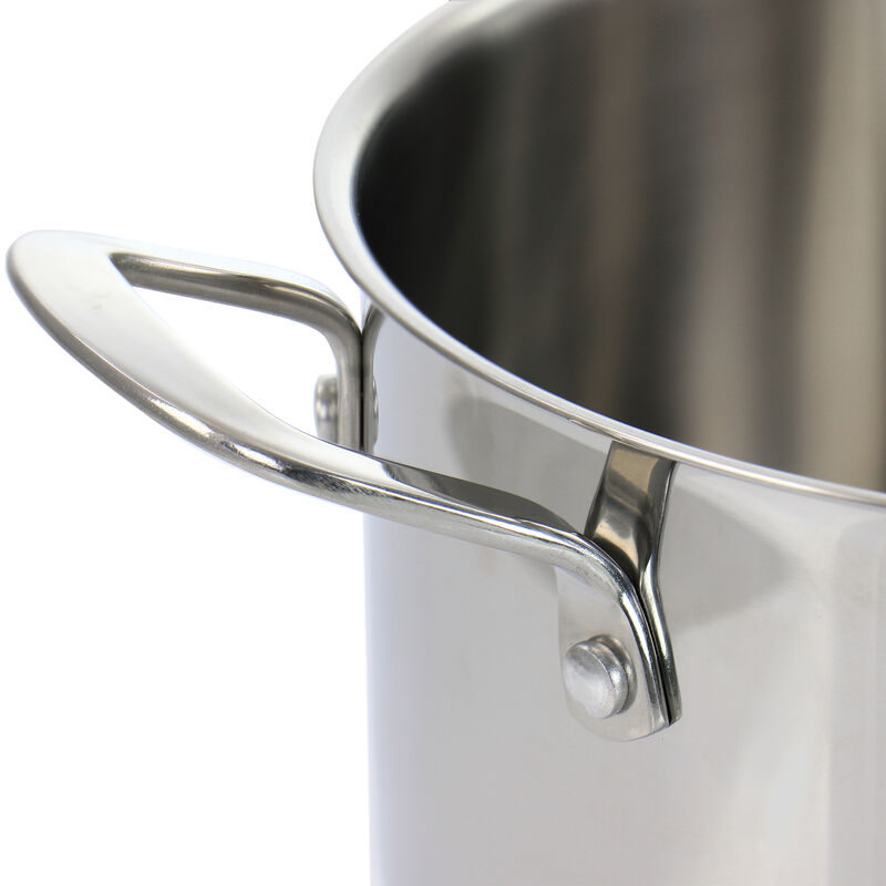 Martha Stewart 5 Quart Stainless Steel Dutch Oven with Vented Glass Lid