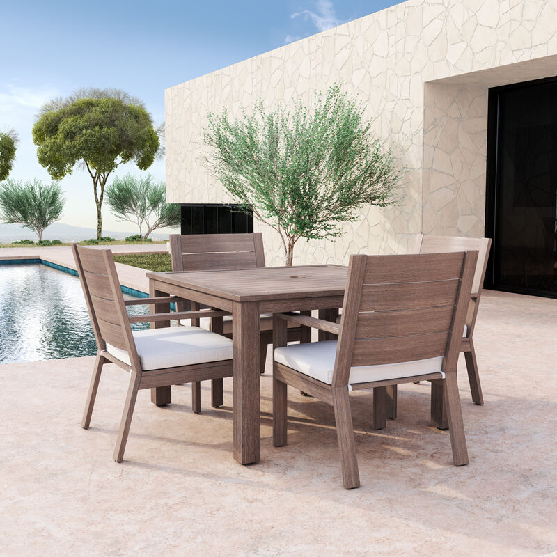 Laguna Dining Chair in Canvas Flax, No Welt