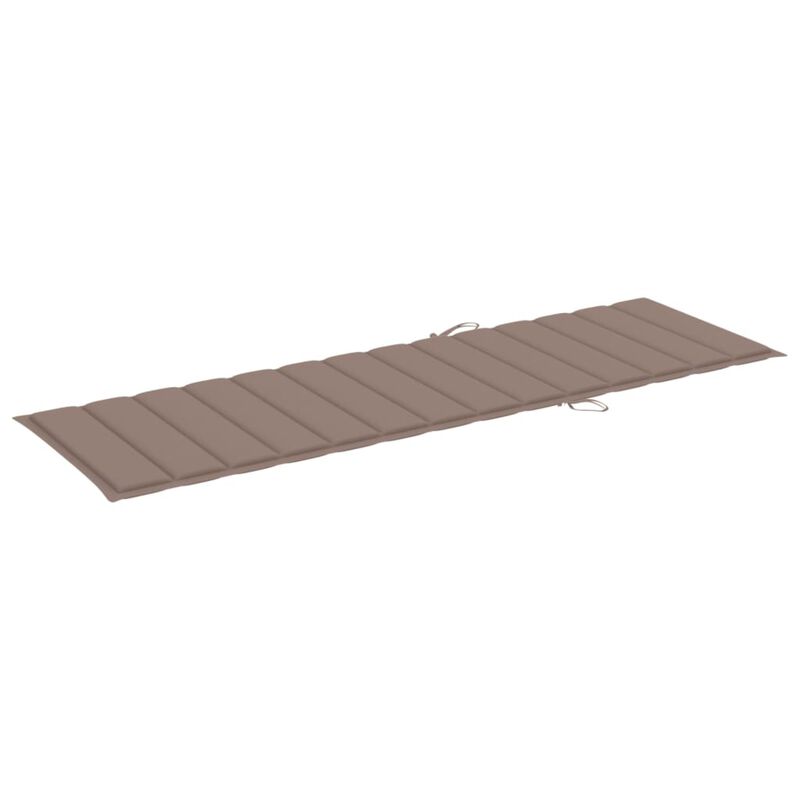 vidaXL Sun Lounger Cushion Taupe 78.7"x23.6"x1.6" Fabric