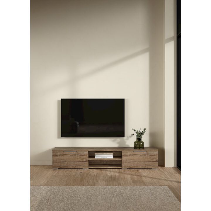 Tvilum Match 2 Drawer 2 Shelf TV Stand, Truffle Oak