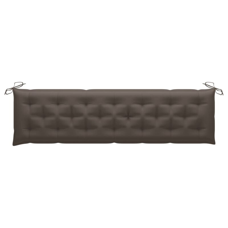 vidaXL Garden Bench Cushion Taupe 78.7"x19.7"x2.8" Fabric