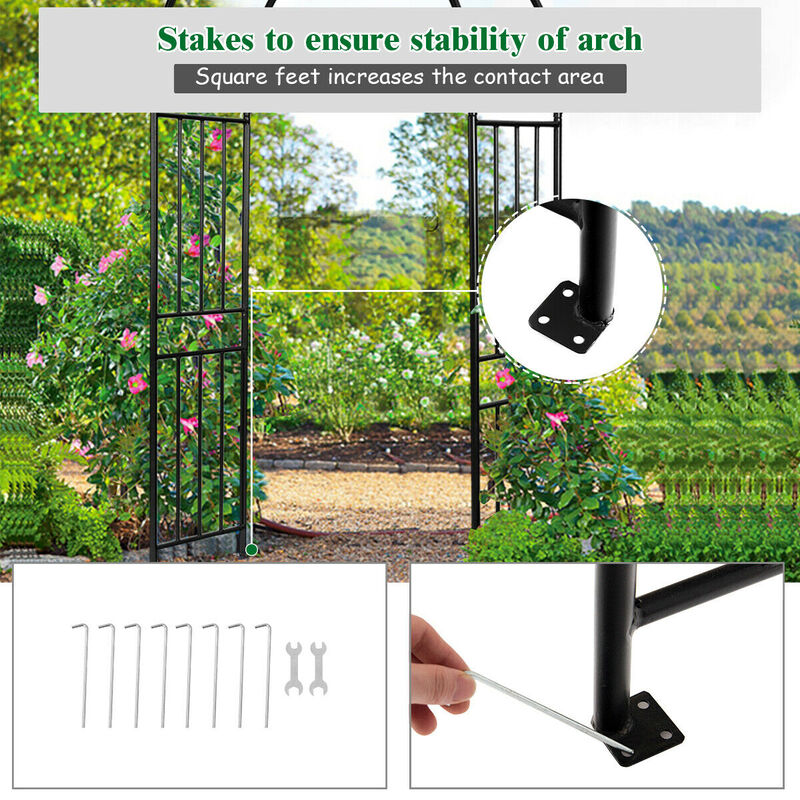 7.2 Feet Garden Decoration Climbing Plants Arch