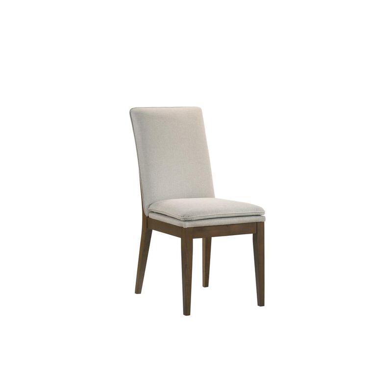 New Classic Furniture Maggie Dining Chair W/Natural Cushion-Walnut