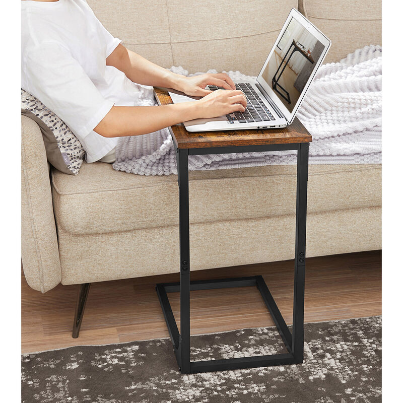 C-Shaped End Table Modern and Space-Saving Design for Easy Access (Set of 2)