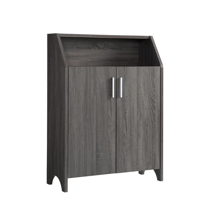 Shoe/Storage Cabinet Distressed Grey