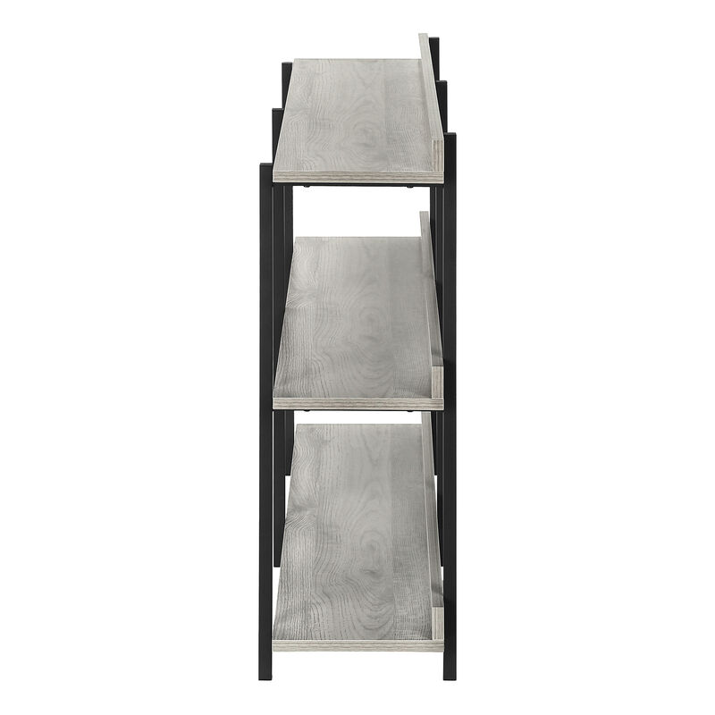 Monarch Specialties I 2217 Accent Table, Console, Entryway, Narrow, Sofa, Living Room, Bedroom, Metal, Laminate, Grey, Black, Contemporary, Modern
