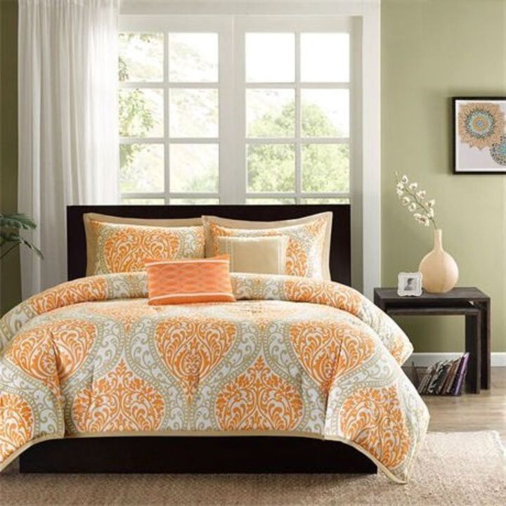 Hivvago 5-Piece Damask Comforter Set