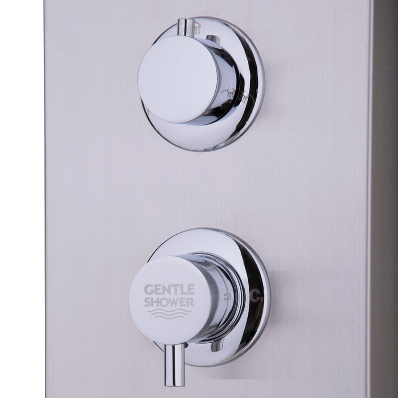 Shower Panel with Massage Jets and Hand Shower for Relaxing Bathroom Experience