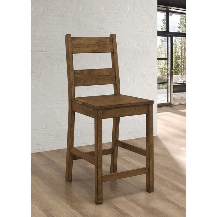 Coleman Counter Height Stools Rustic Golden Brown (Set of 2)