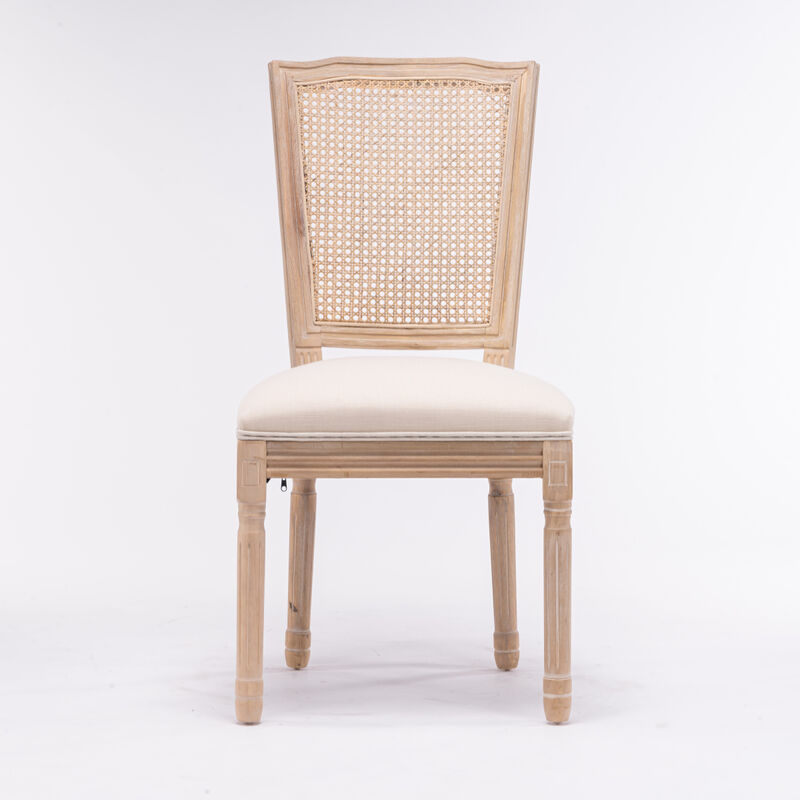 Antique French Style Dining Chairs, Set of 2