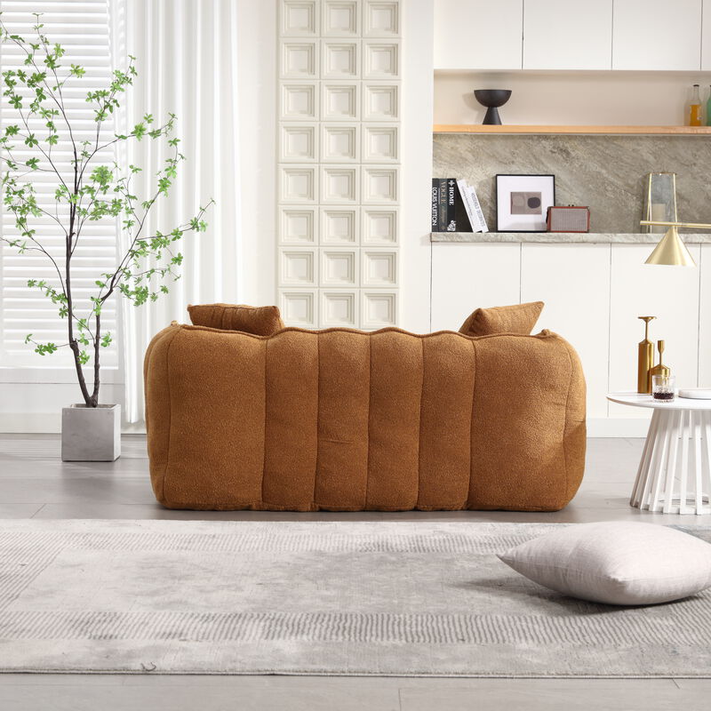 Merax Chenille Lazy Bean Bag Loveseat for Living Room