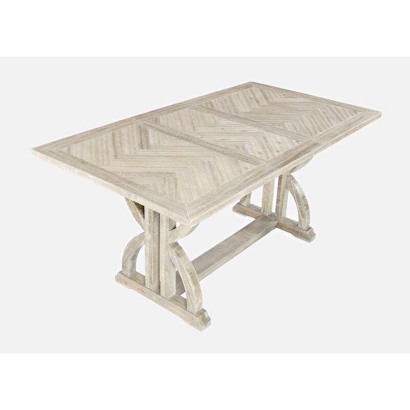 Jofran Herringbone Distressed Acacia Counter Height 78 Dining Table