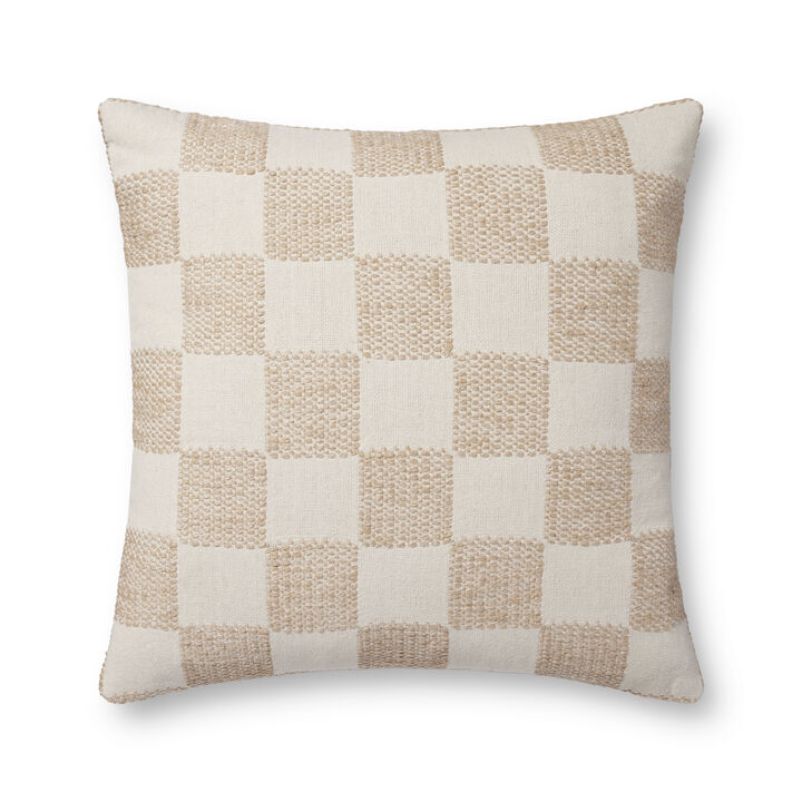 II PLL0123 Beige 22''x22'' Down Pillow
