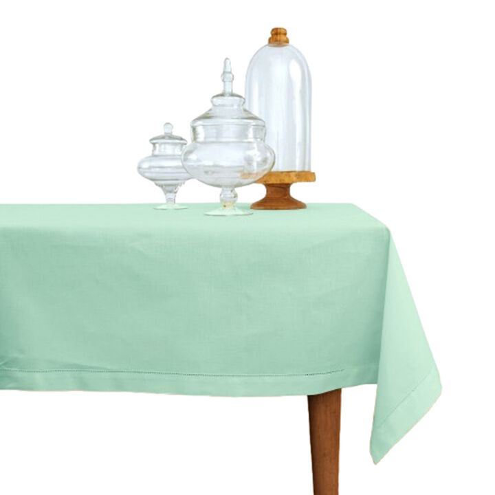 Solino Home Cotton Linen Hemstitch Tablecloth