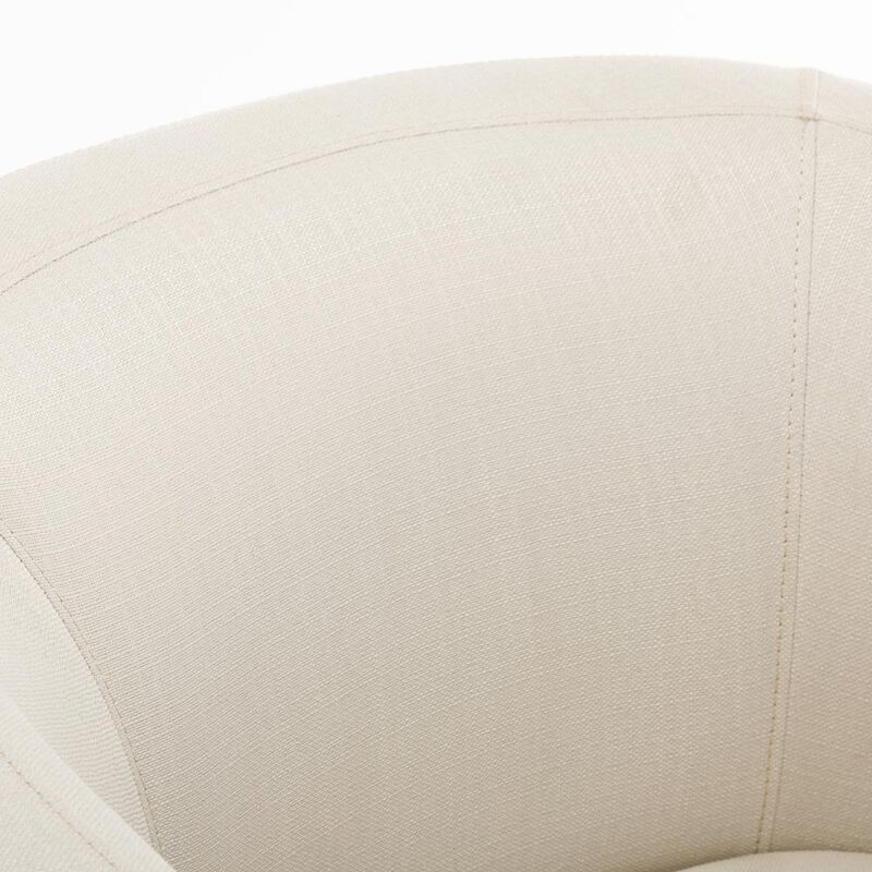 Comfort Pointe Infinity Linen Swivel Glider Barrel Chair