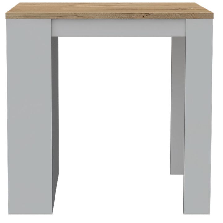 Kitchen Counter Dining Table Toledo, Kitchen, White / Light Oak
