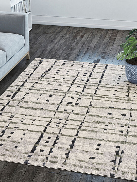 Karma KM4 Grey 1'8" x 2'6" Rug