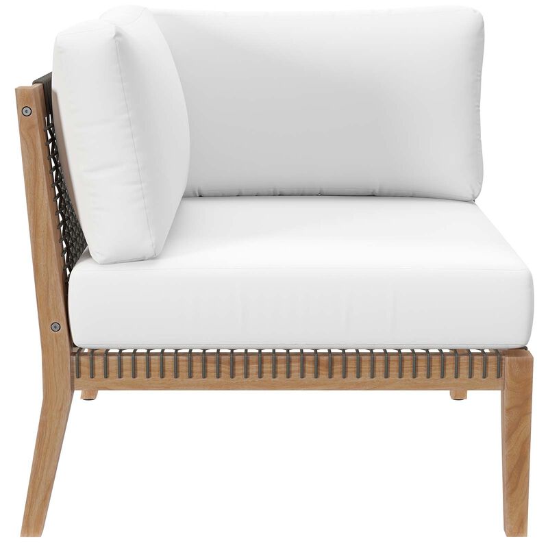 Modway - Clearwater Outdoor Patio Teak Wood Loveseat