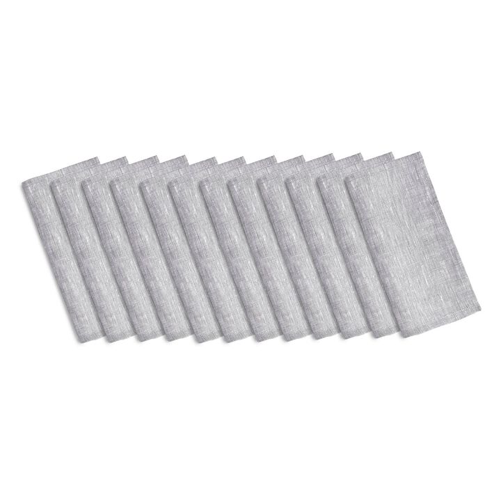 Solino Home 100% Pure Linen Cocktail Napkins Set of 12 | Athena