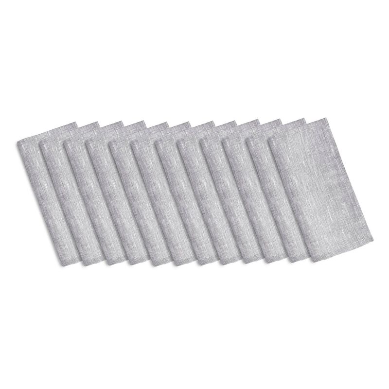 Solino Home 100% Pure Linen Cocktail Napkins Set of 12 | Athena