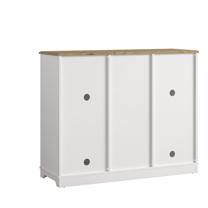 FESTIVO 47" Stylish Wine Cabinet with Metal Wine Glass Rack