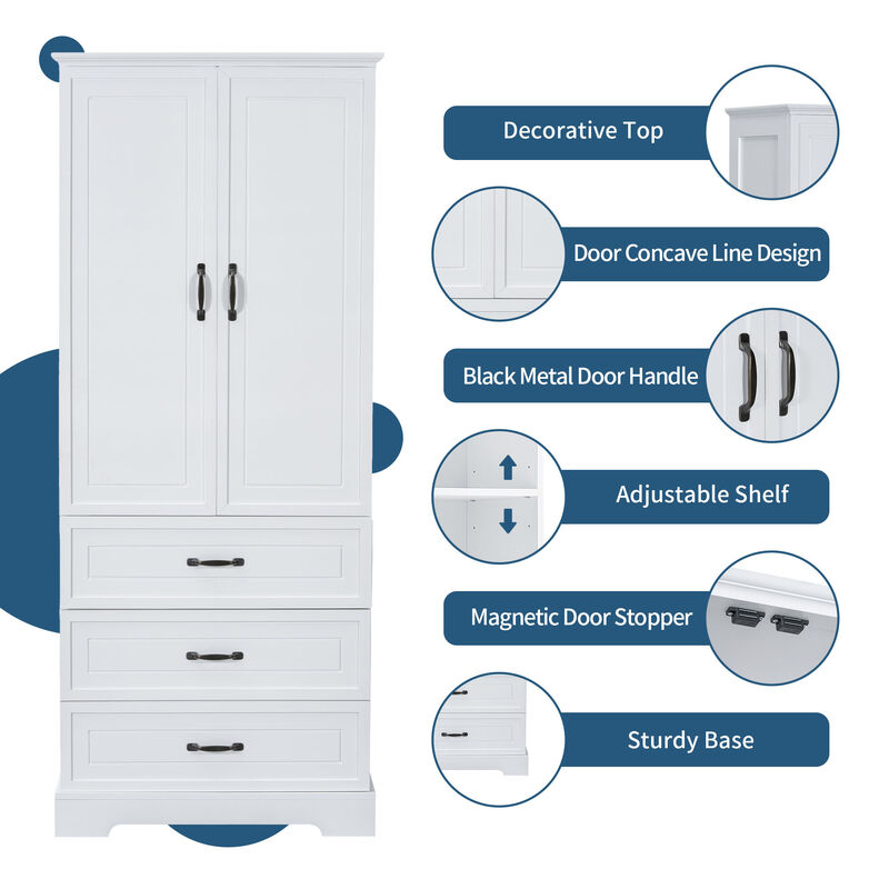 Merax Freestanding Modern Storage Cabinet