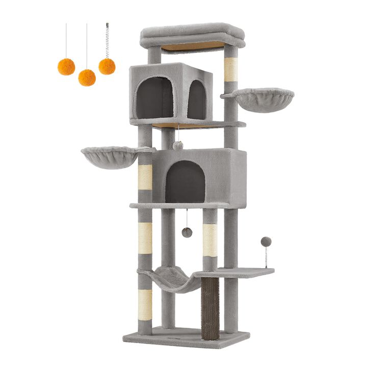 Cat Tree Tower Multi-Level Climbing Post with Scratching Posts and Cozy Perches