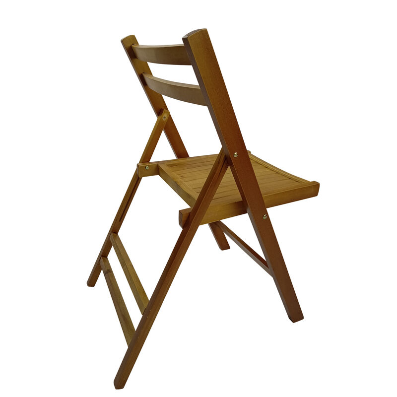 Furniture Slatted Wood Folding Special Event Chair, Set Of 4, Folding Chair, Foldable