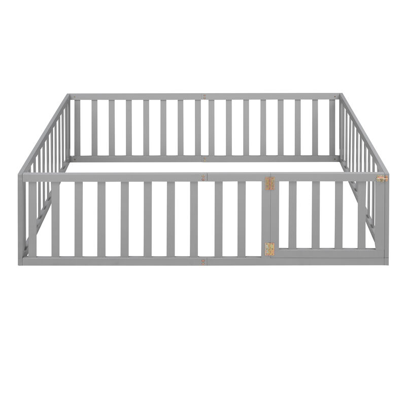 Merax Wood  Daybed Frame with Fence