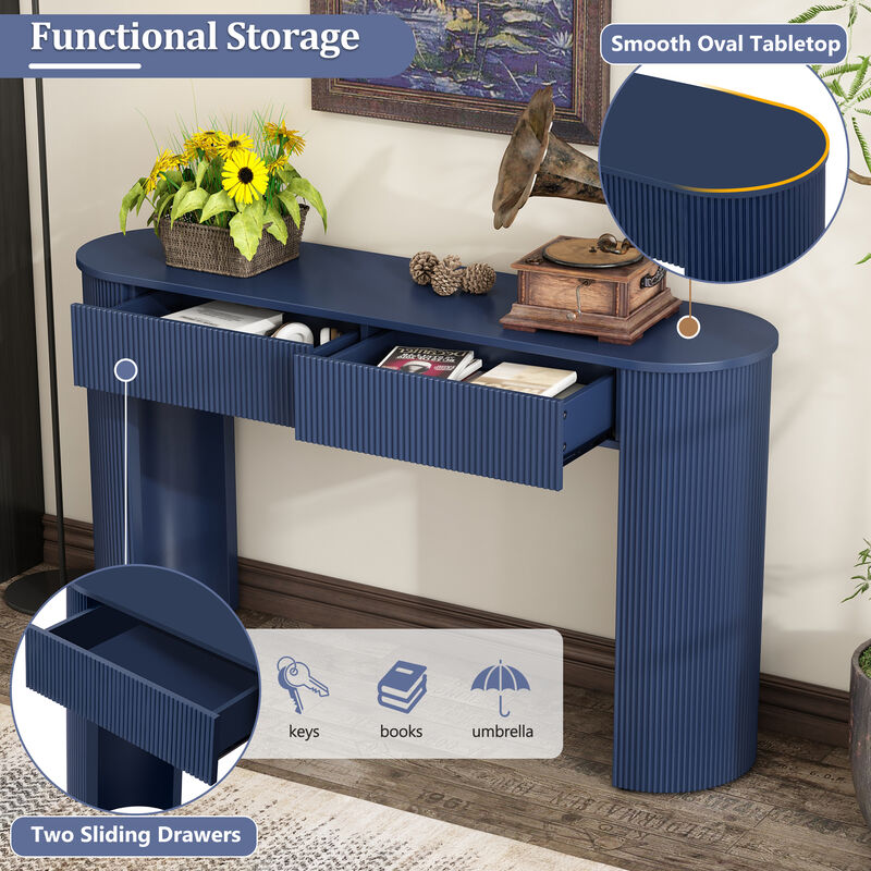 Merax Modern Console Table with Storage for Entryway