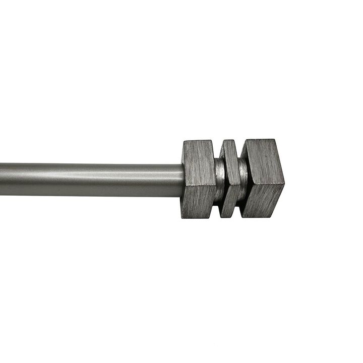 Esencial Cleft Curtain Rod Set, Adjustable Length From 36" to 72"