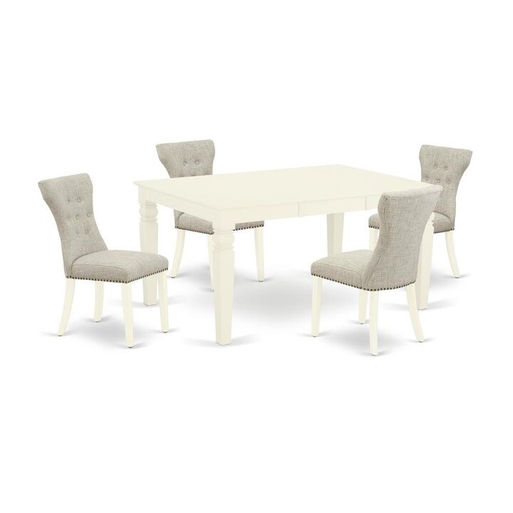 Dining Room Set Linen White