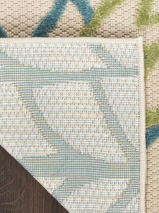 Aloha ALH05 Green/Multicolor 6' x 9' Rug
