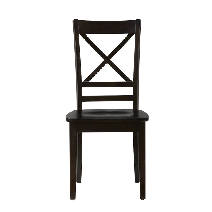 Jofran Simplicity Solid Wood Classic Cross-Back Dining Chair (Set of 2)