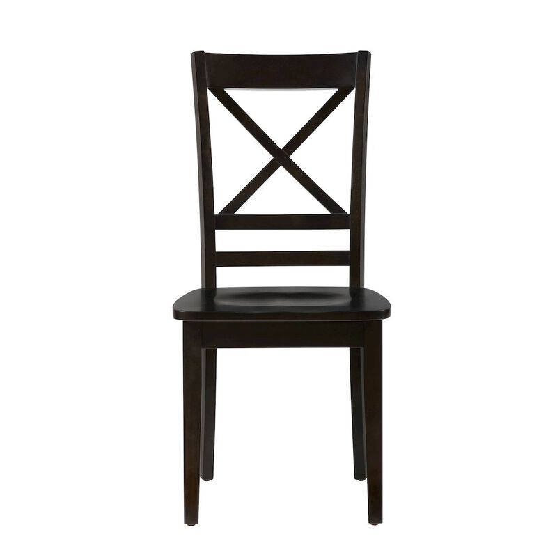 Jofran Simplicity Solid Wood Classic Cross-Back Dining Chair (Set of 2)