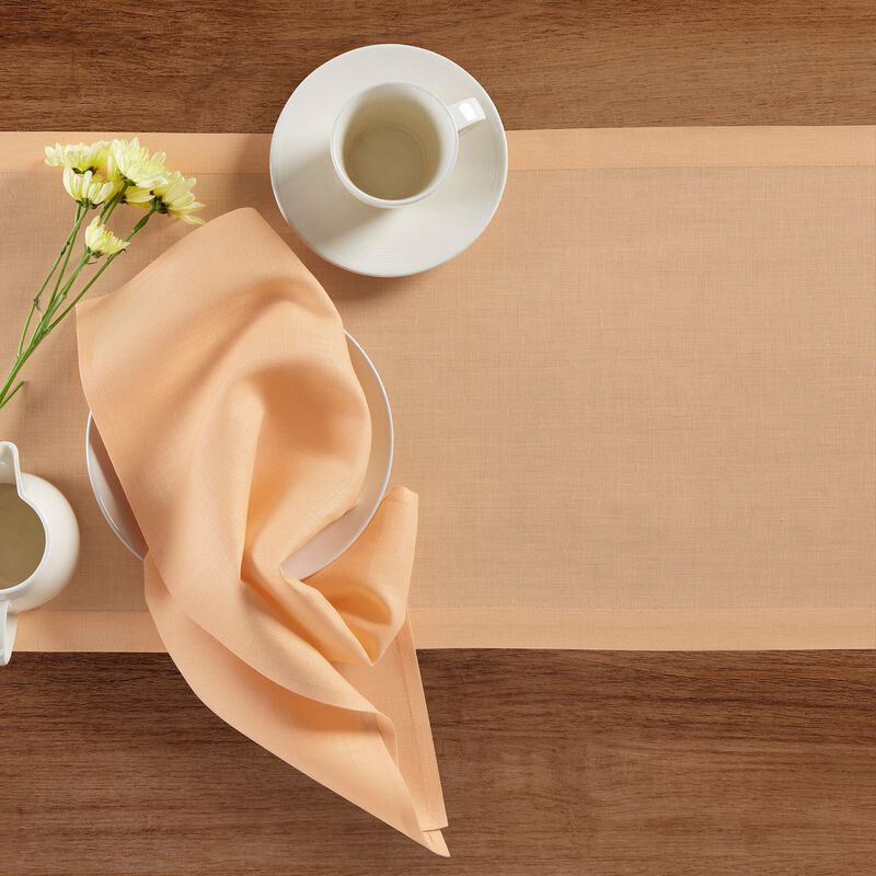 Solino Home 100% Pure Linen Table Runner | Fete for Valentine;s