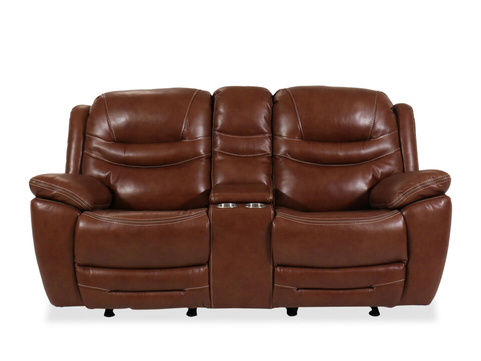 Chestnut Glider Loveseat