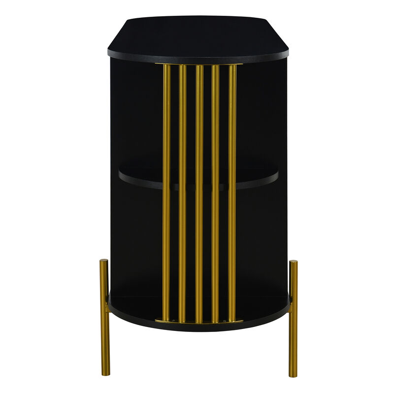 Merax 2-Door Elegant Curved Sideboard Cabinet