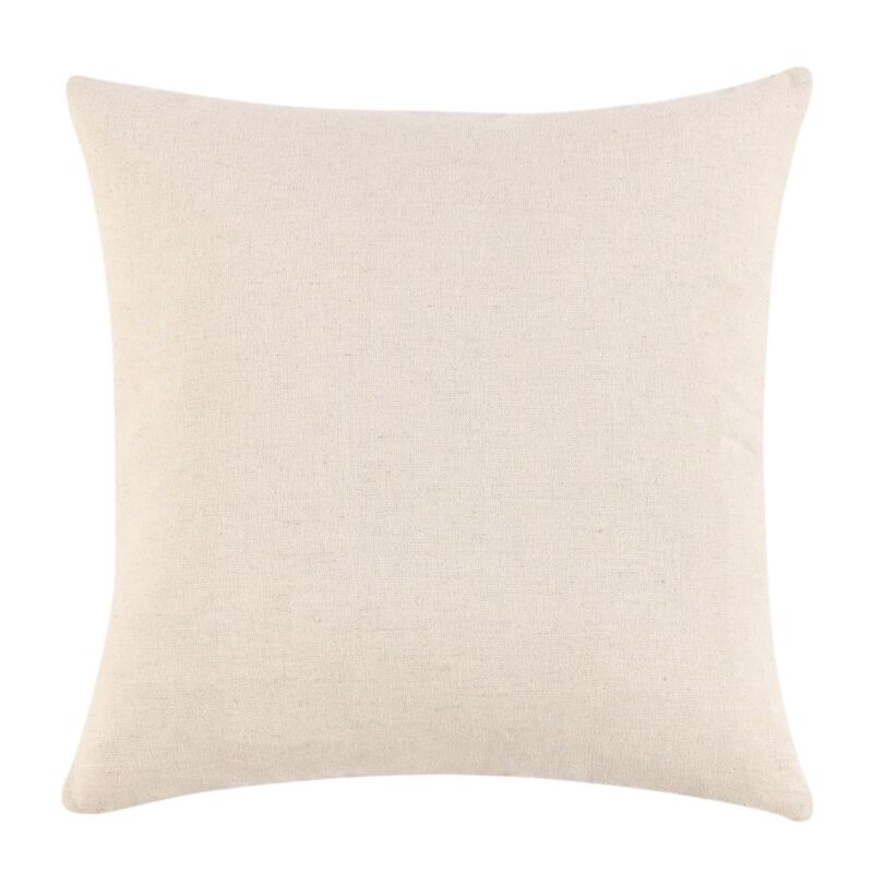 Sino Throw Pillow, Woven Basket Design, 18 Inch Brown Suede Leather - Benzara